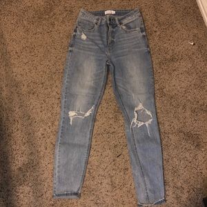 high waist jeans